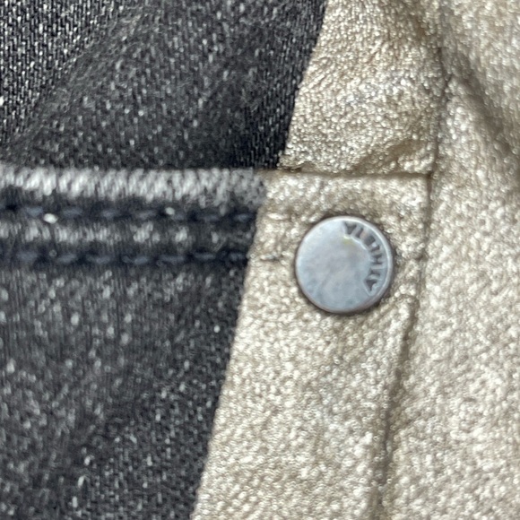 Athleta Carbon Black Sculptek Jeans Skinny Metallic Denim Sz 6 Stretch Fitted - Picture 7 of 13